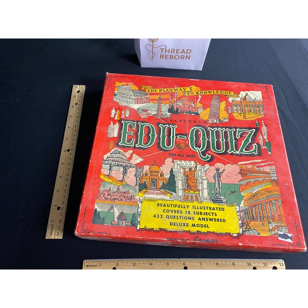 Vintage EDU‎ QUIZ The Playway To Knowledge Educational Game For All Ages